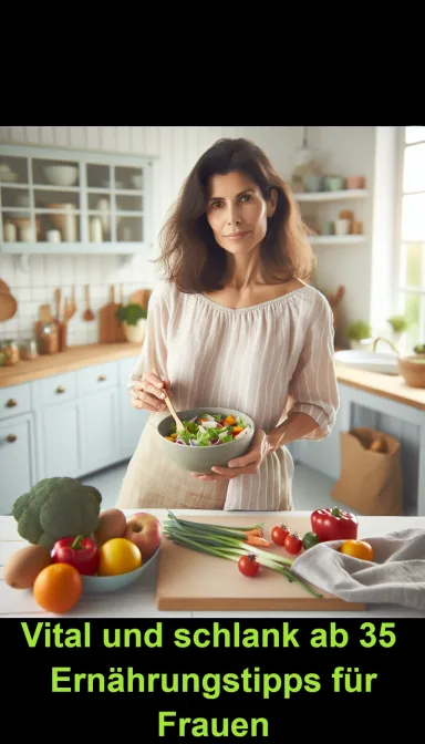 Cover von Vital und schlank ab 35: Ernährungstipps für Frauen - Energiegeladen und strahlend durch bewusste Ernährung!