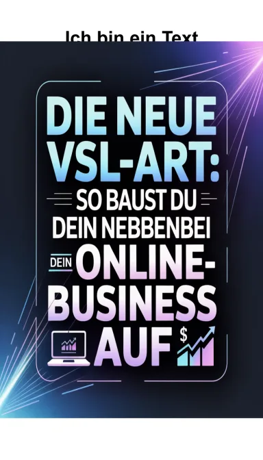 Cover von Entdecke die Geheimnisse der neuen VSL-Art und baue dein Online-Business nebenbei auf!