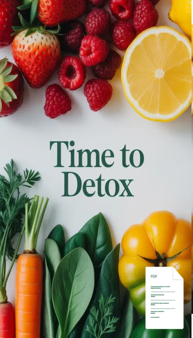 Cover von Entgifte und verjünge dich mit unserem Detox-Plan für mehr Energie über 40!