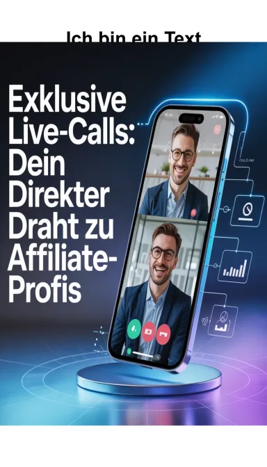 Cover von Steigere deine Einnahmen mit exklusiven Live-Calls von Affiliate-Profis!