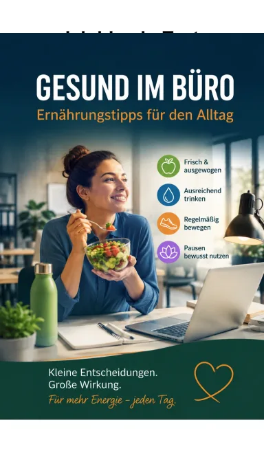Cover von Gesund und erfolgreich im Büro: Mit der richtigen Ernährung zum langfristigen Wohlbefinden!