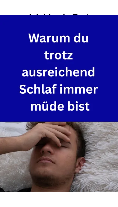 Cover von Warum du trotz ausreichend Schlaf immer müde bist