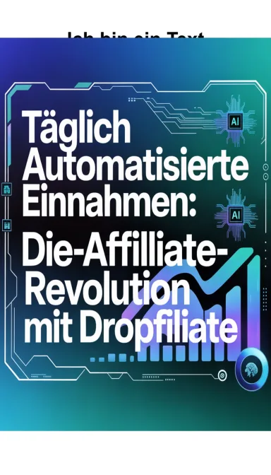 Cover von Revolutionäre Einnahmen: Automatisierte KI-Affiliate-Gewinne mit Dropfiliate entdecken!
