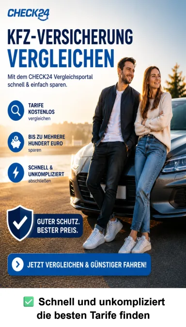 Cover von Sparen Sie Zeit und Geld mit CHECK24 KFZ-Versicherung: Das ultimative Ebook für günstige Tarife und besten Service!